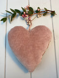 Rose Blush Velvet Heart