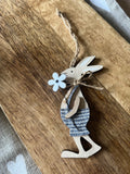 Wooden Bunny Decoration