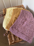 Dusky pink baby blanket - personalisation available
