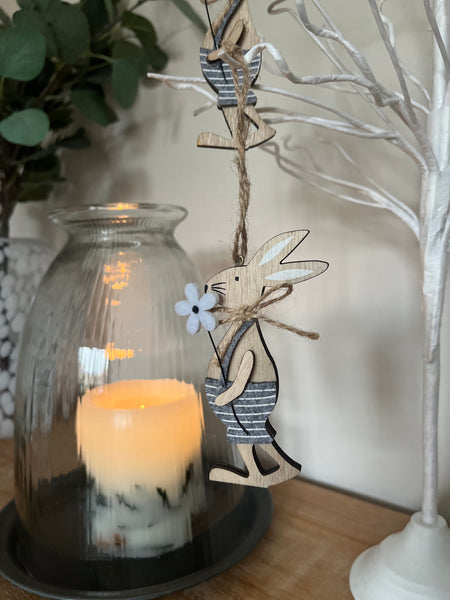 Wooden Bunny Decoration