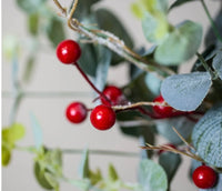 Red Berry and Eucalyptus Wreath