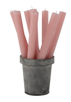 Rustic Dinner Candle - Dusky Pink