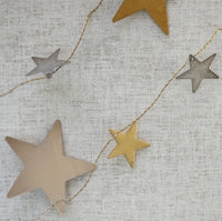 Silver & Gold Star Garland