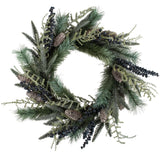 Blueberry and Fircone Large Wreath