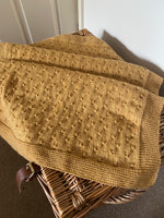 Ocre baby blanket - personalisation available