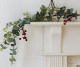 Red Berry & Eucalyptus Garland