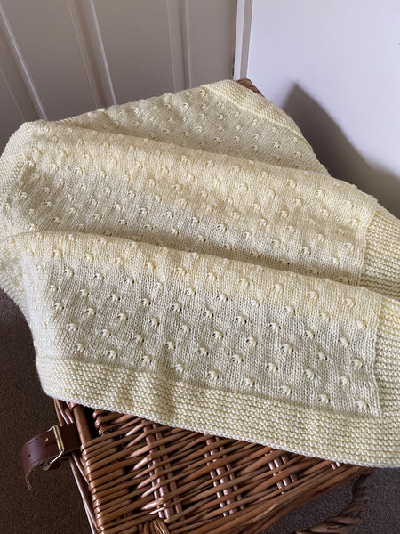Lemon baby blanket - personalisation available