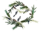 Blueberry and Fircone Garland