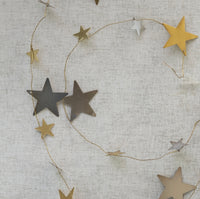 Silver & Gold Star Garland