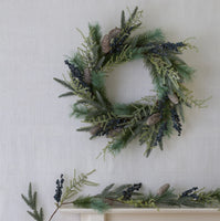 Blueberry and Fircone Large Wreath