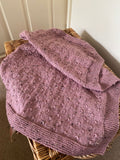 Dusky pink baby blanket - personalisation available