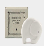 Remember you are loved - Matchbox elephant