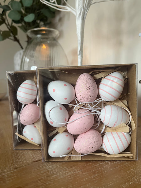 Pastel Pink Egg Decorations