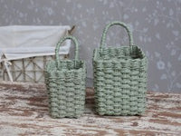 Pair of Baskets in Verte