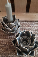 Crackled Vintage Deep Grey Artichoke