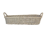 Woven Natural Willow Long Basket