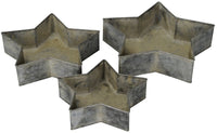Zinc Star Tray Set