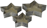 Zinc Star Tray Set