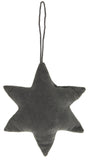 Deep Grey Velvet Star