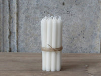 Bundle of Taper Candles - White