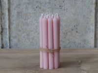 Bundle of Taper Candles - Rose