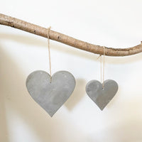 Simple Scandi Cement Heart - Two Sizes Available