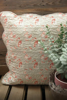Vintage Ditsy Floral Quilted Cushion