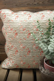 Vintage Ditsy Floral Quilted Cushion