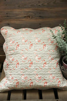 Vintage Ditsy Floral Quilted Cushion