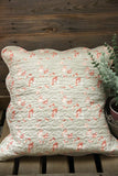 Vintage Ditsy Floral Quilted Cushion