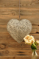 Zinc Filigree Heart