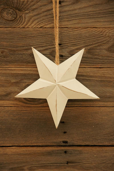 Small White Wooden Nordic Star