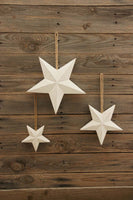 Large White Wooden Nordic Star