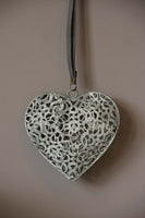 Zinc Filigree Heart