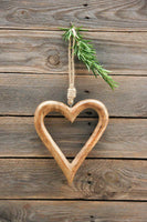 Rustic Wooden Heart Hanger