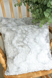 Dove Grey Faux Fur Cushion