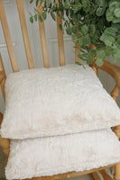 Natural Faux Fur Cushion