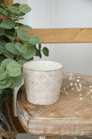 Set of Three Patterned Mini Planters