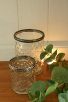 Large Clear Star Twinkly Candle Holder