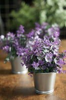 Faux Potted Eucalyptus Rustic Violet