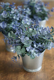 Faux Potted Eucalyptus Rustic Indigo