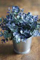 Faux Potted Eucalyptus Rustic Indigo