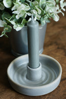 Grey Ceramic Nordic Candlestick