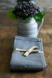 Set of four Storm Grey Napkins