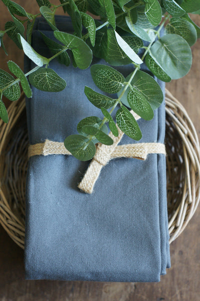 Set of four Storm Grey Napkins