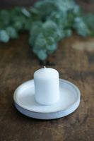 Rustic Blanc Candle Tray