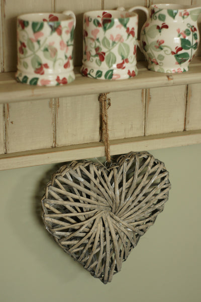 Rustic Woven Willow Heart