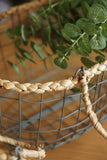 Pair of Rustic Zinc Baskets