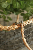 Pair of Rustic Zinc Baskets