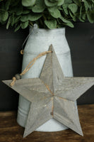 Distressed Grey Wooden Barn Star